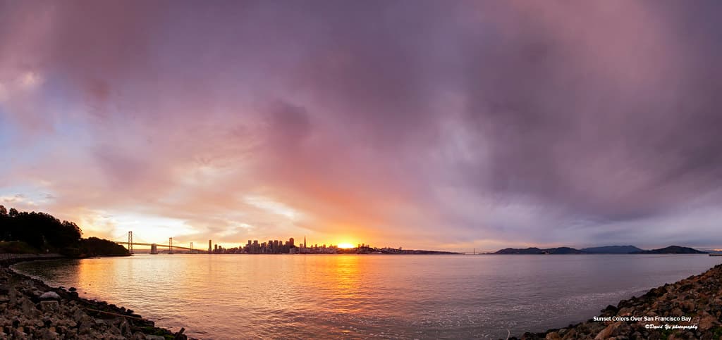Sunset Colors Over San Francisco Bay