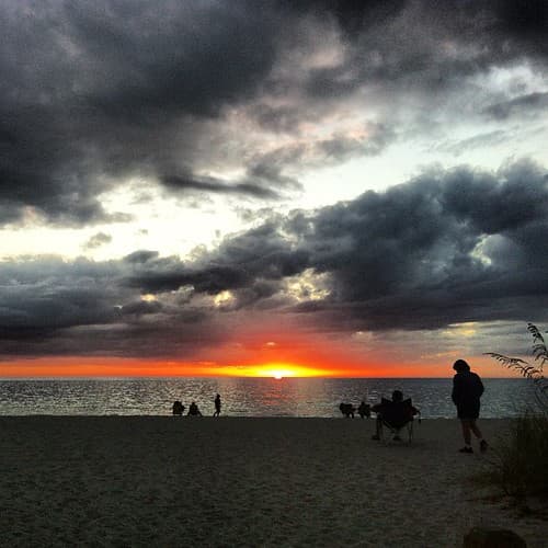 Sunset on Englewood Beach, Florida, USA
