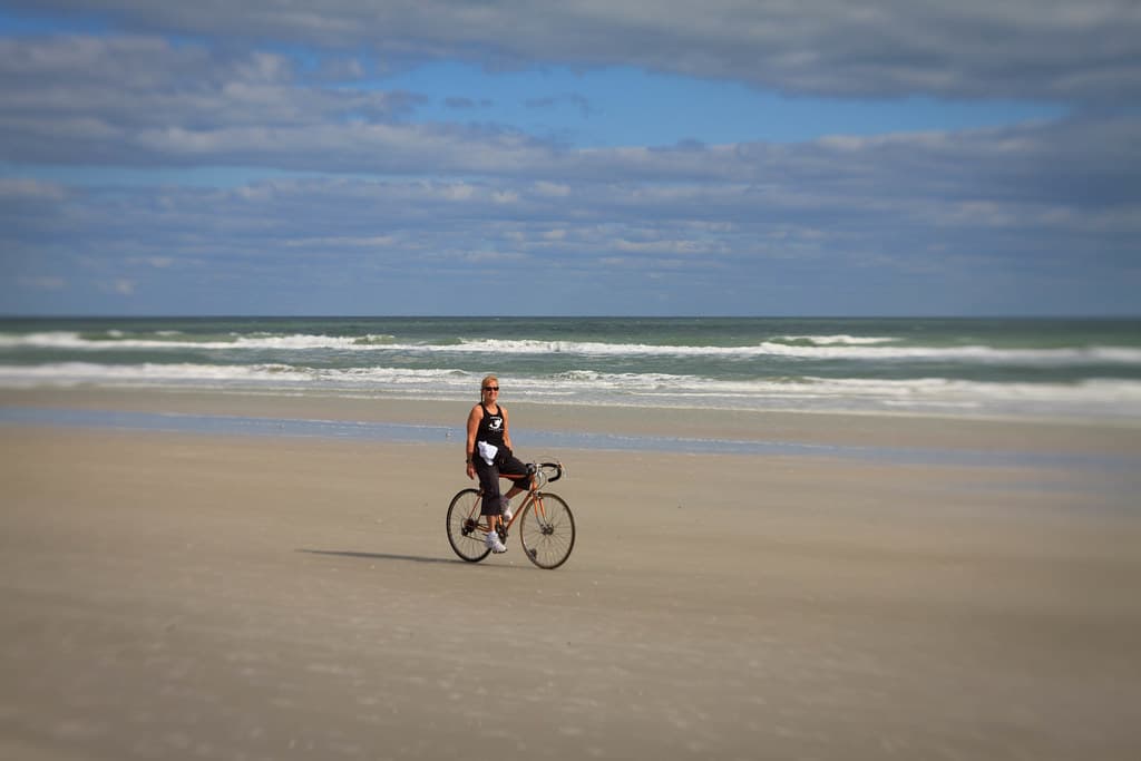 Biking Along the Beach