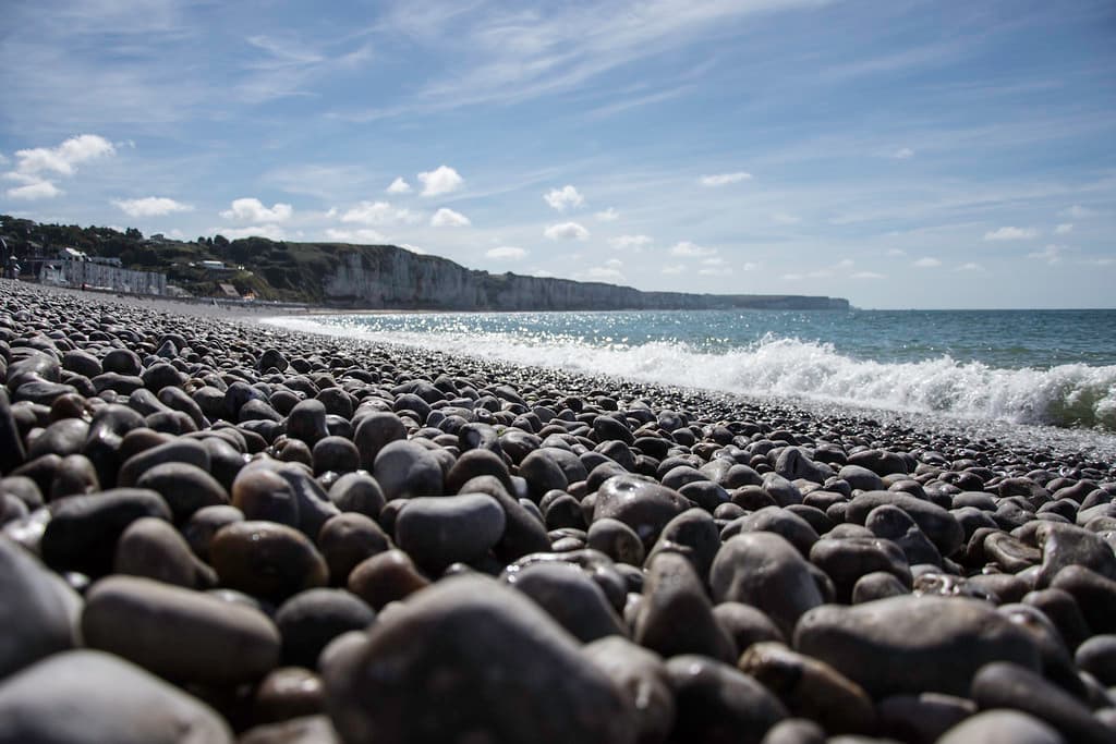 Plage de galets