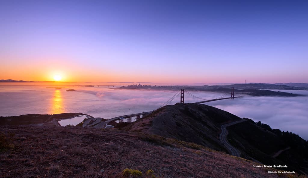 Morning fog Marin Headlands