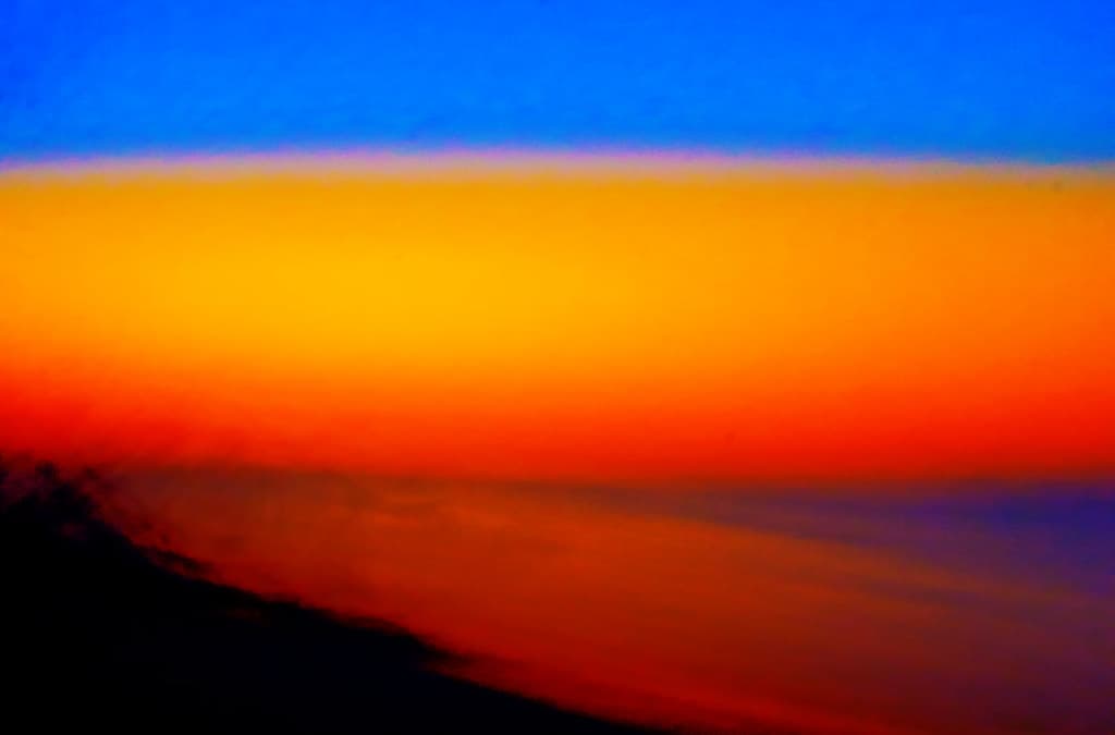 reduced sunset