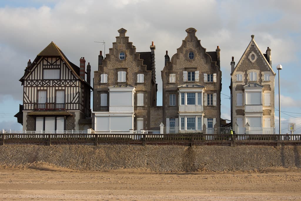 Bord de plage à Cabourg