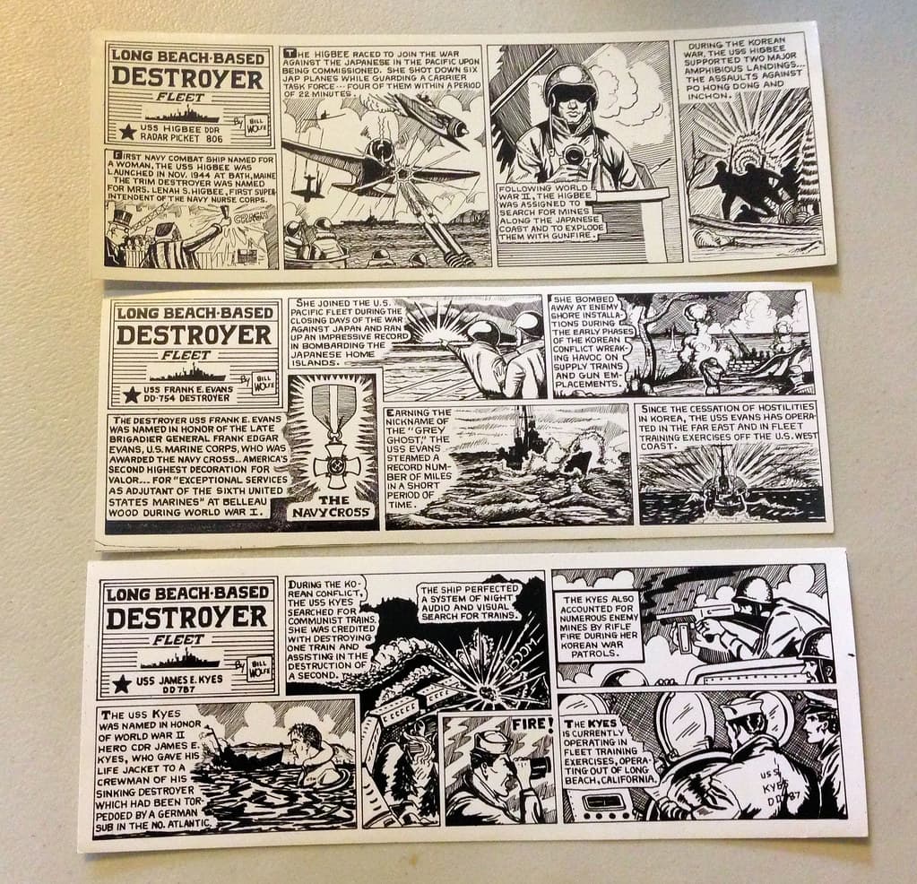 Long Beach-Based Destroyer Fleet Comics