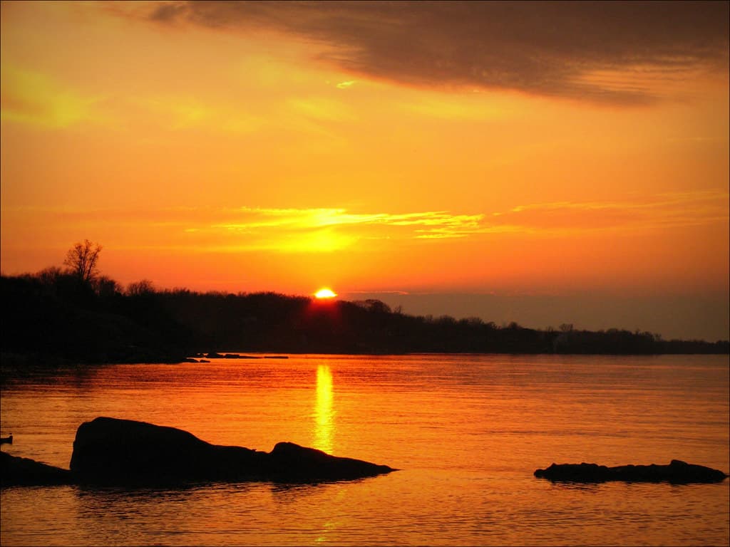 Tonight's delightful sunset