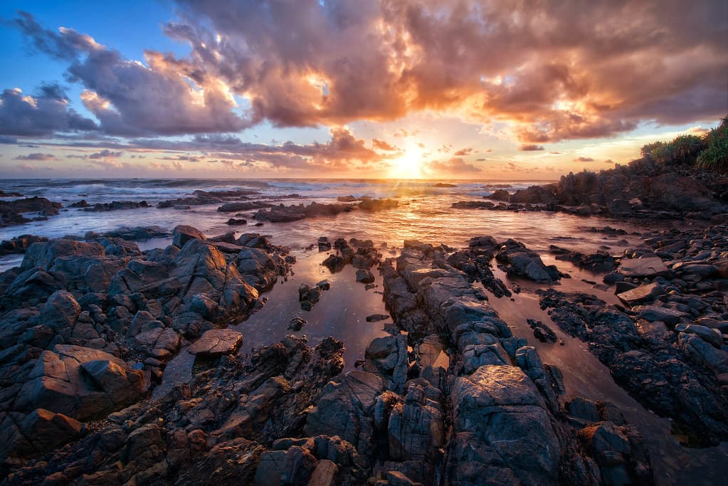 The Rocky Sunrise