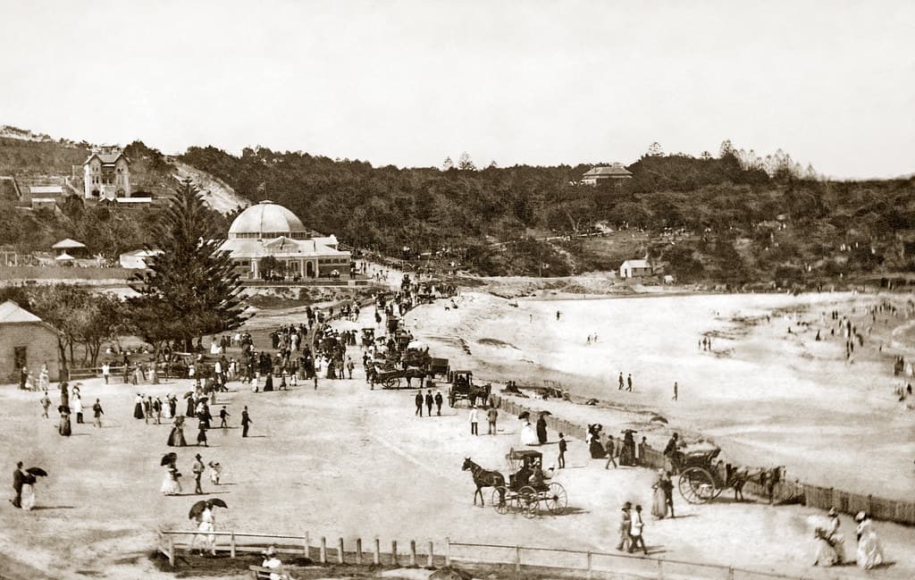 Circa 1891 - "COOGEE PALACE AQUARIUM", Coogee, Sydney, New South Wales, Australia (restored version)