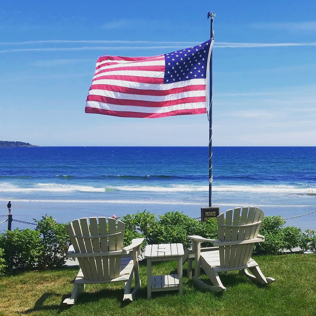 Flag On The Beach