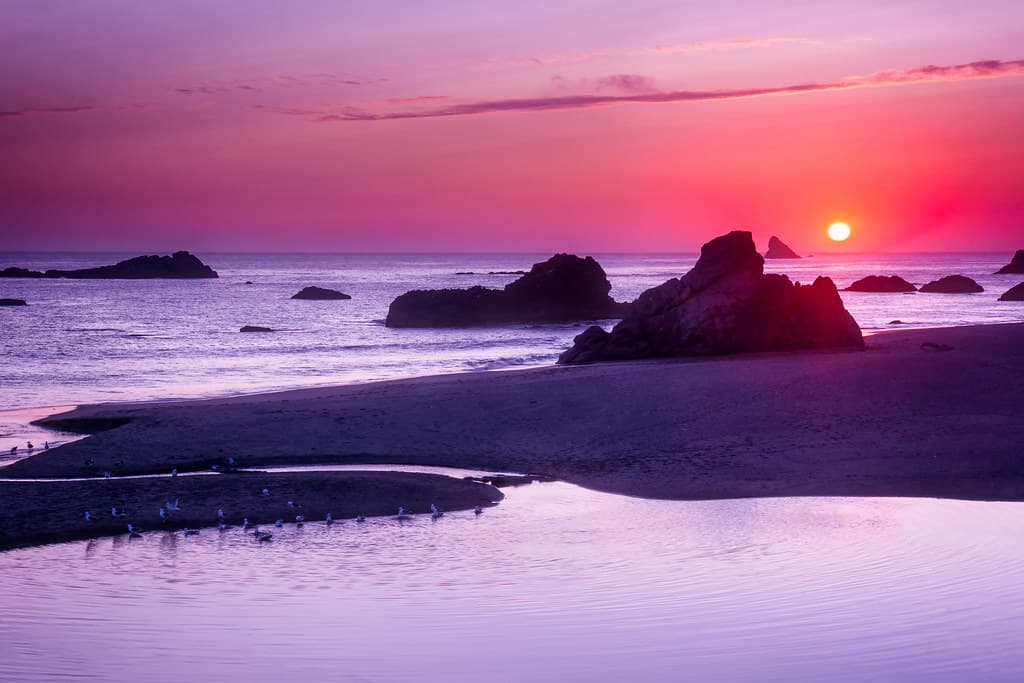 Harris Beach Sunset