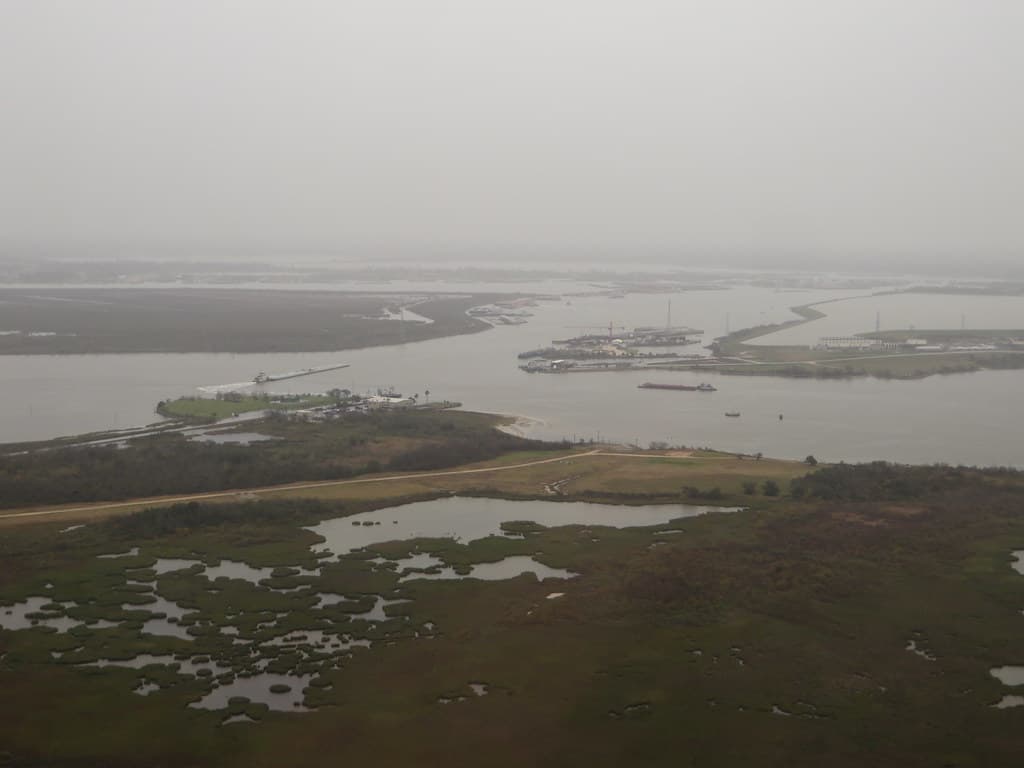 Houston Ship Channel from San Jacinto Monument, San Jacinto Battleground State Historic Site, La Porte, Texas