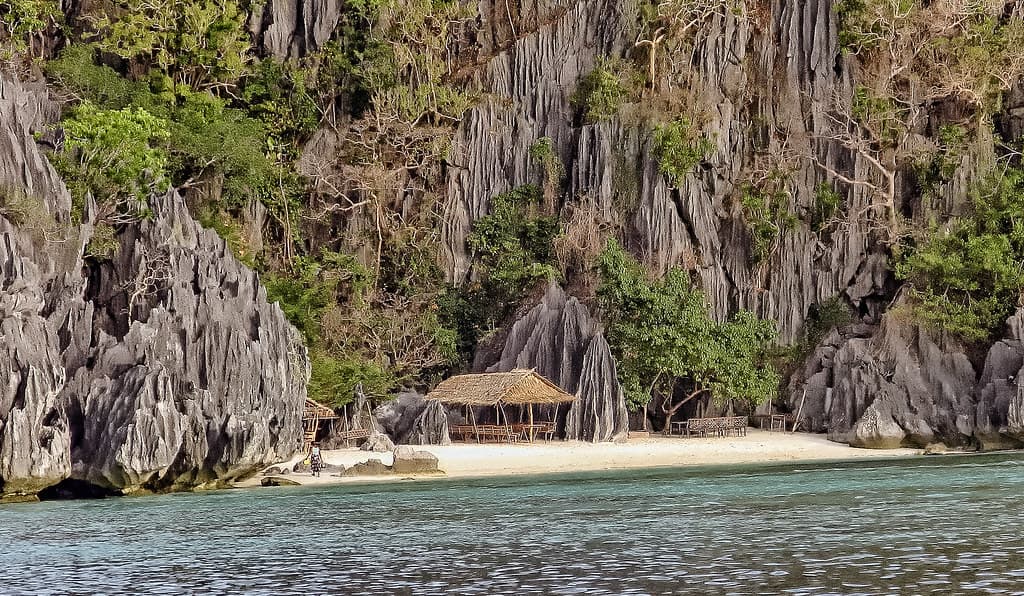 A Beach in Limestone. Coron, Palawan, Philippines
