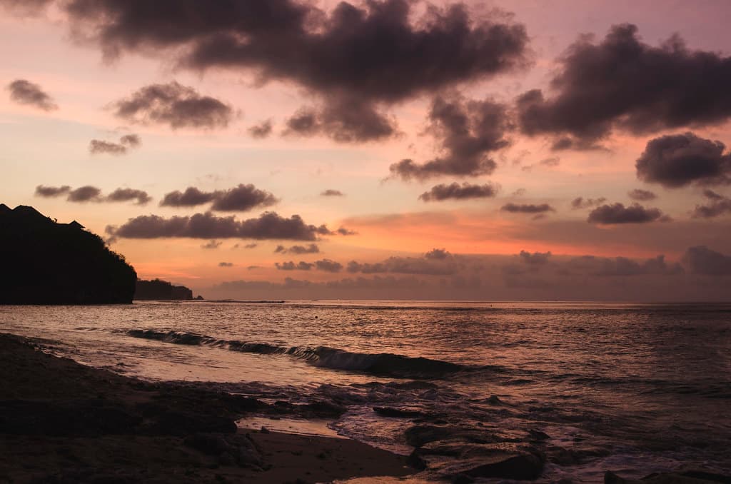 Sunset in Bingin beach