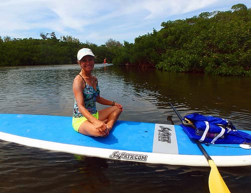 Stand Up Paddleboard Yoga Sarasota Lido Beach Mangrove Tunnels