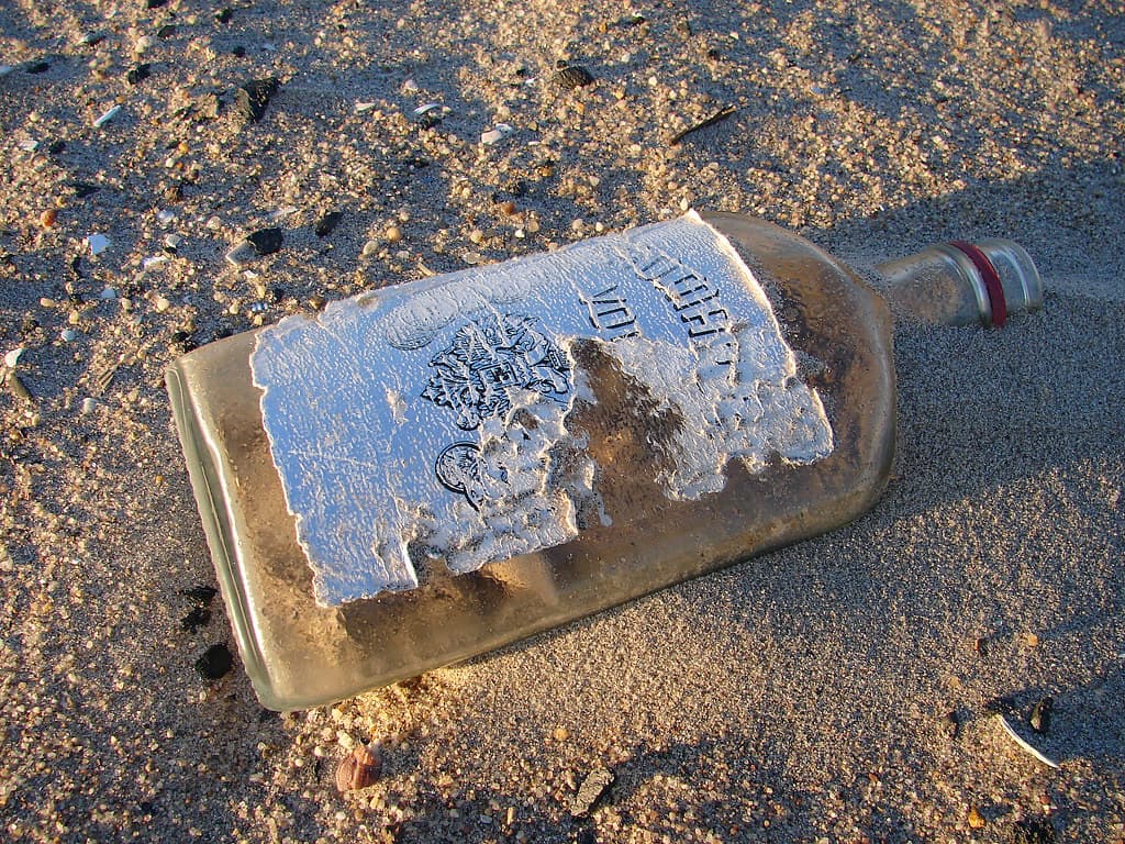 Vodka Bottle on the Brighton Beach...