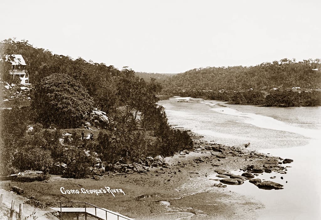 Circa 1894 - "COMO, GEORGE'S RIVER", Sydney, New South Wales, Australia (restored version)