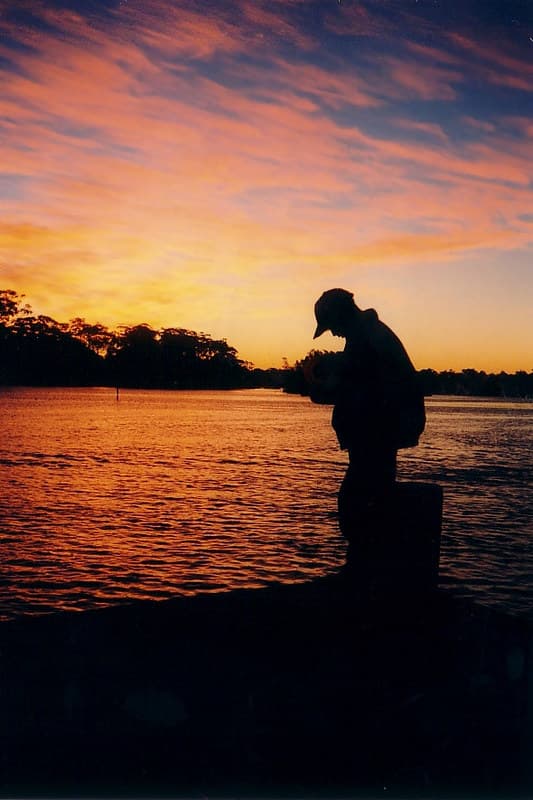 Fishing at Sunset