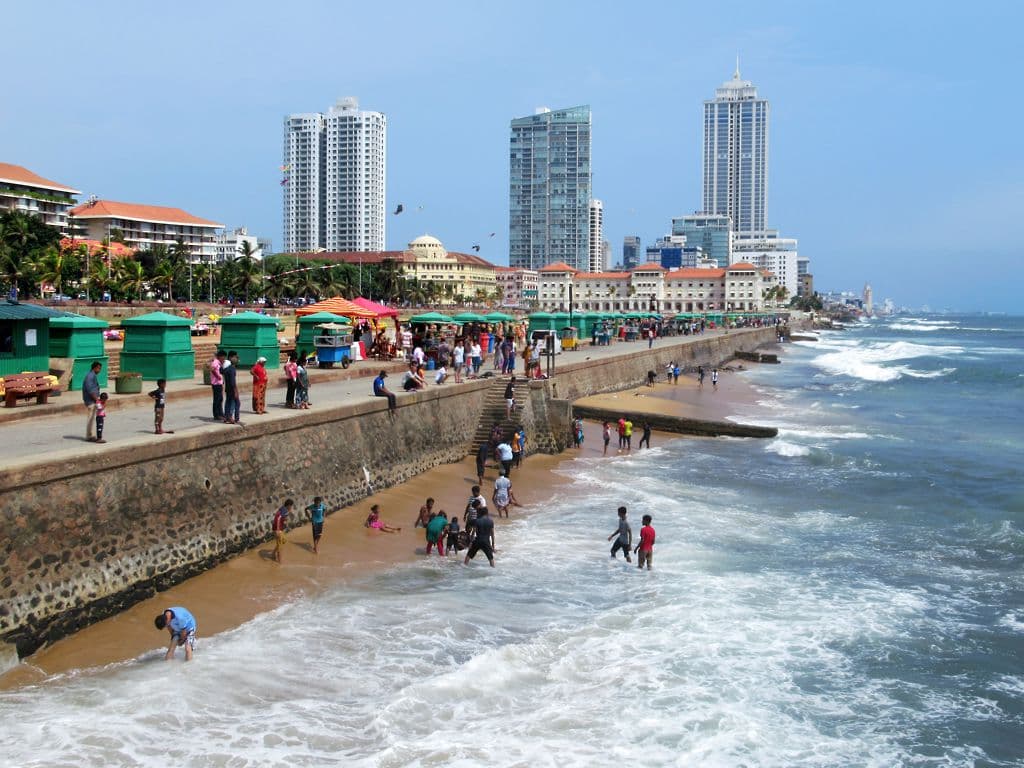 Galle Face Green Beach